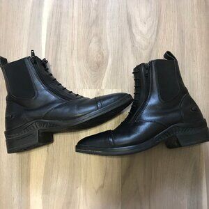 Auken Ladies Black Leather Boots Size 38 Euro